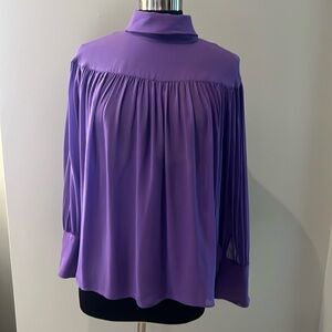 Massimo Dutti chiffon like lilac top